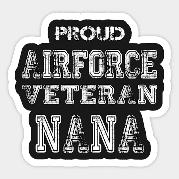 Proud Airforce Veteran Nana Sticker by andytruong